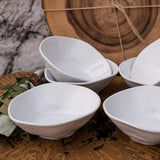 RYO 6 Piece White Dinner Soup Bowl Set