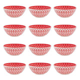 12 Piece Dinner Soup Bowl Set