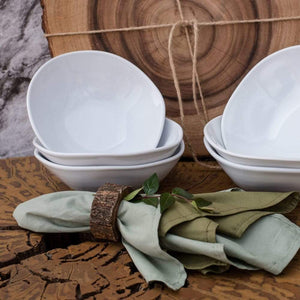 RYO 12 Piece White Dinner Soup Bowl Set