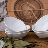 RYO 6 Piece White Dinner Soup Bowl Set